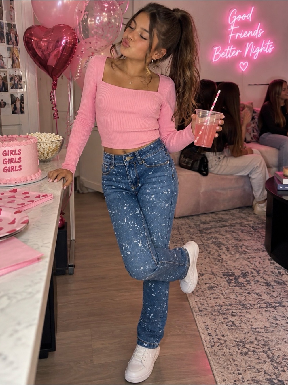 Calvin Klein Girls Jeans | Little Girls Denim Pants | Classic Designer Jeans
